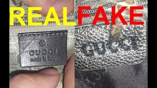 Real vs Fake Gucci bag. How to spot fake GUCCI