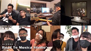 Alessa road to Musica Studio's (Making of Belum Siap Kehilangan) | Vlog #1