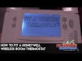 How to fit a wireless room thermostat | fit Honeywell wireless thermostat