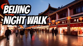 Relaxing Night Walk | China | Wangfujing: Beijing's Famous Shopping Area