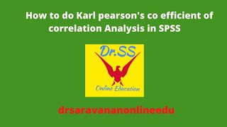 Correlation Analysis in SPSS
