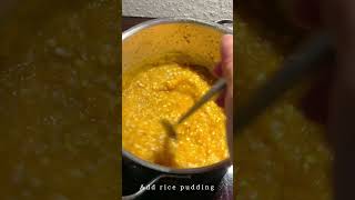 Sweet pumpkin porridge on milk with rice pudding, perfect breakfast/brunch idea, tasty and healthy