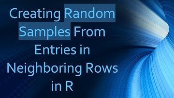 Creating Random Samples From Entries in Neighboring Rows in R