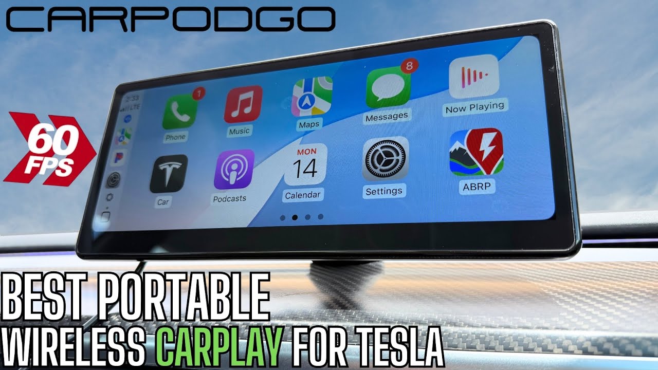 くつびーサマー専用_CarpodGo T3 Pro Apple Carplay CarpodGo Portable Wireless Display Screen for Carplay or Android Auto