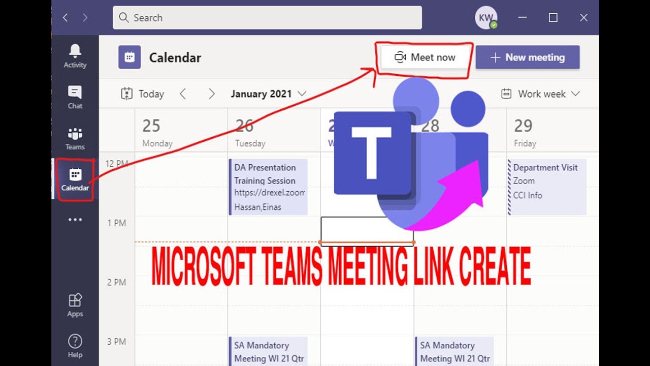 Microsoft Teams Meeting Link Create II TEAMS Meeting Create II How To