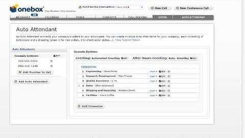 Using the Auto-Attendant System as a Virtual Receptionist