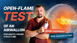 We Exposed an Pneumatic Frame Buildings to Open Fire - Here's What Happened 🔥 | Airwallon Fire Test