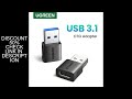 UGREEN USB 3.1 Type C OTG Adapter USB A Male to USB C Female Cable Converters For Macbook Samsung S1