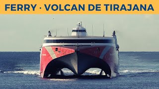 Arrival of ferry VOLCAN DE TIRAJANA in Los Cristianos (Armas)