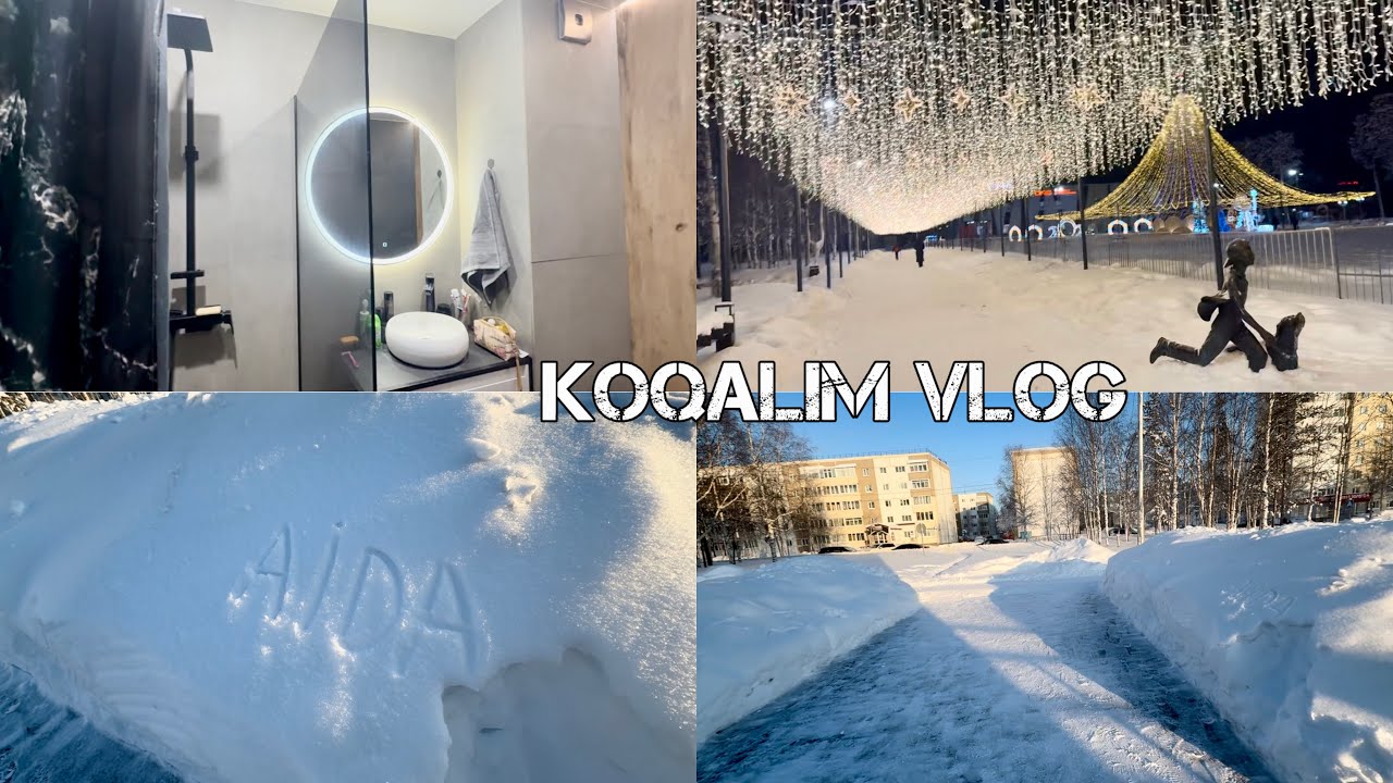 VLOG Koqalım❄️Qarışıq vlog | Təmizlik🧼🧽Sibirdə gəzinti☃️