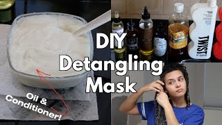 My DIY Hair Detangling Mask | Only TWO Ingredients Needed! | Pre-Wash Day Routine for Natural Hair