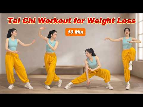 10 Minute Gentle Tai Chi Workout to Burn Belly Fat, Improve Mobility & Feel More Energized