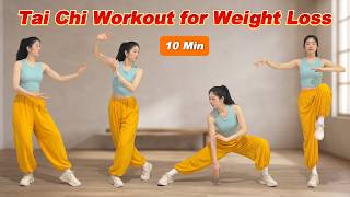 10 Minute Gentle Tai Chi Workout to Burn Belly Fat, Improve Mobility & Feel More Energized