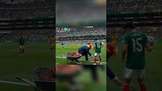 he really built the wall at the mexico game 
