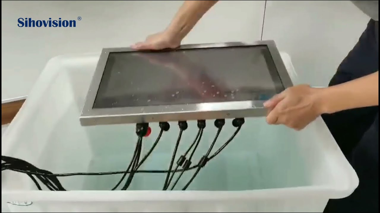 45W SUS316 Enclosure Rugged Monitor 1000nits 5 Wires Resistive Touch Screen