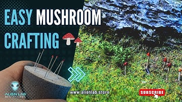 Creating Miniature Mushroom Terrain for Wargaming & D&D | Step-by-Step Tutorial | Alien Lab