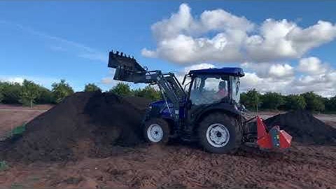 Hobby Farm & Small Acreage Tractors | TRIDENT tractor with FEL 4in1 bucket 4