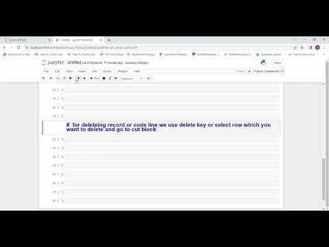How To Delete Row In Jupyter Notebook || Delete Record in Jupyter Notebook