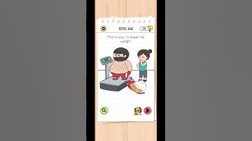 Level 548// Find a way to lower his weight. brain test #notharder #getlevel #justkeepwalking