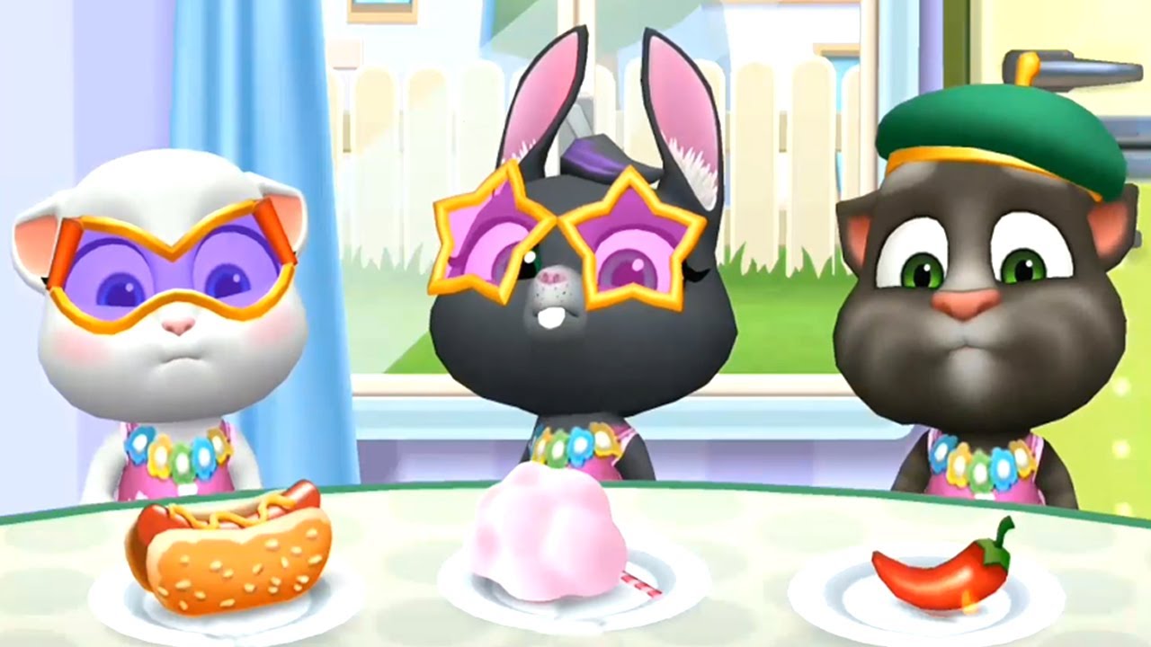 My Talking Tom Friends - Take Care & Hula Dress up Games