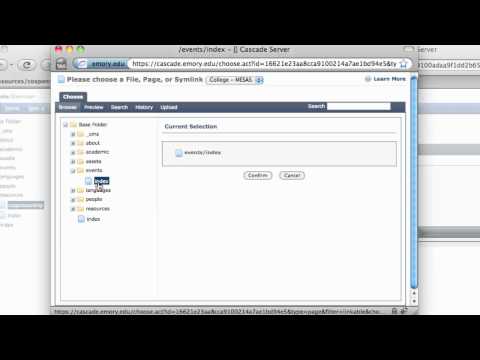 Creating Links in Cascade Server