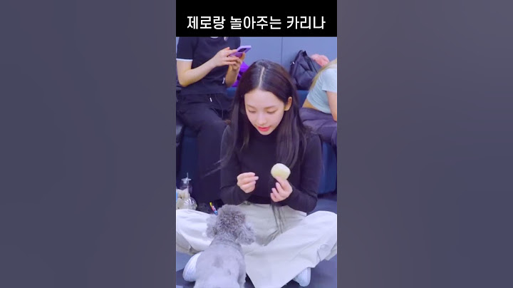 태연 강아지 제로와 친해지고 싶은 카리나