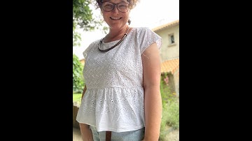 Size Me Sewing Serene Dress Pattern Hack- Peplum Top