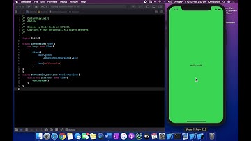 How to change the background color in SwiftUI (2020)