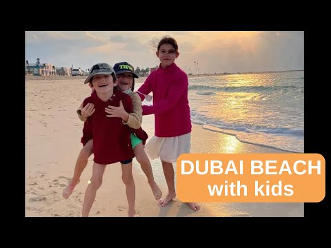 TRAVEL TO DUBAI BEACH with kids