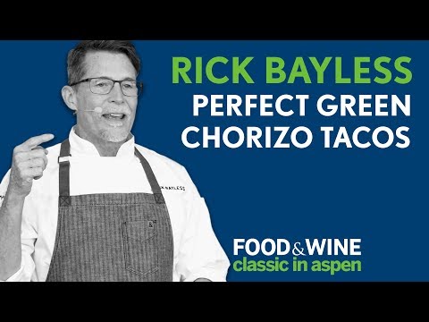 Rick Bayless' Green Chorizo Tacos | Food & Wine Classic in Aspen 2018