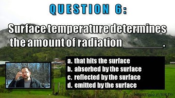 ATS EVS 105    Surface Temperature Obs    Q 6 WRONG