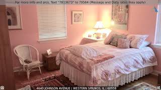 Priced at $414,900 - 4640 Johnson Avenue, Western Springs, IL 60558