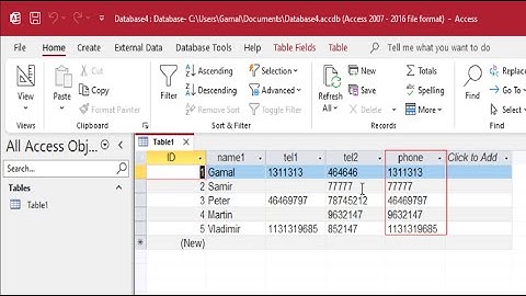 How to add calculated field IIF(IS NULL) in table MS access  database