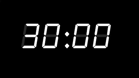 30 Minute Timer, retro white lcd alarm clock, with Alarm ⏰