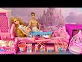 Unboxing Barbie PREGNANT Doll! Playset Bed, Wardrobe, Baby Crib &amp; Laundry Set | Barbie Toys ASMR