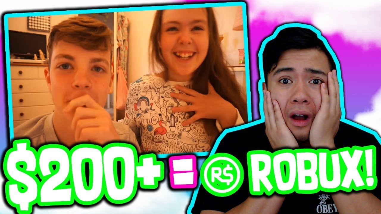 Brothers Buy Their Sisters Robux 200 Spent Emotional - 