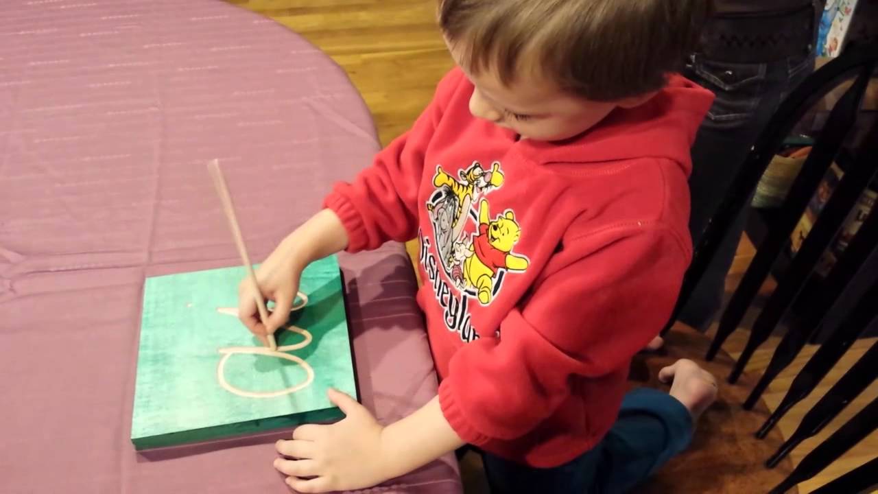 Sandpaper Letter Tracing - YouTube