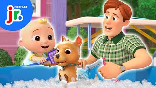 Jj's Bath Time For Bingo Song 🐶🫧 Cocomelon Lane | Netflix Jr