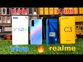 Vivo y12s vs realme c3 unboxing  comparison in hindi