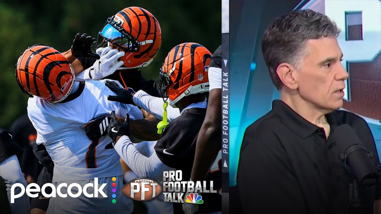 Ja’Marr Chase, D.J. Turner II fight at Bengals training camp | Pro Football Talk | NFL on NBC