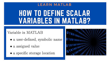 How to Define Scalar Variable in MATLAB?