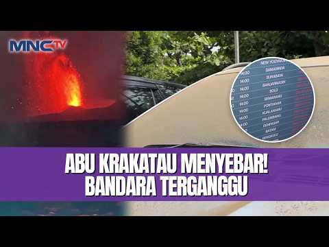 Mencekam! Erupsi Anak Krakatau Keluarkan Lava Pijar, Ribuan Penumpang Terjebak di Bandara Soetta