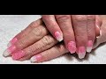 Watch Me Work In Real Time ~~ Pink and White Ombre Set