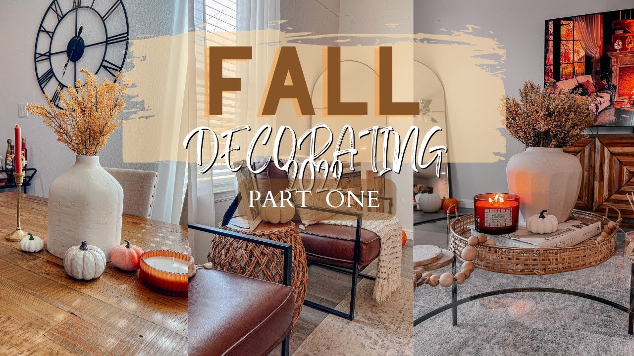 FALL DECORATING 2022 SERIES PART ONE LIVING ROOM & DINING ROOM