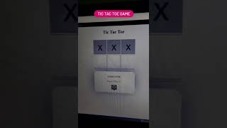 Tic Tac Toe Game With HTML, CSS AND JS