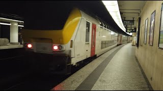 Trains at Brussels Central, 19/11/2022 (1080p HD)