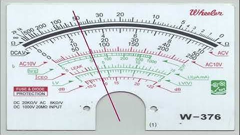 MULTIMETER READING  II  PART 1: Ohmmeter Reading  II