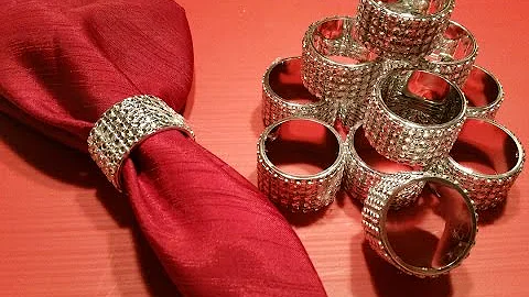 DIY  BLING BLING Napkins Rings!!!