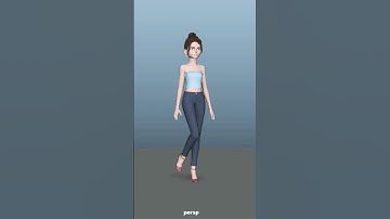 Female walk cycle #3d #3danimation #3dart #animation #animated #animationvideo #anime #motivation