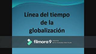 Línea del tiempo de la GLOBALIZACION
